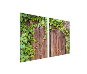 Zaštitna staklena ploča za peć 2x45x52 Drvo