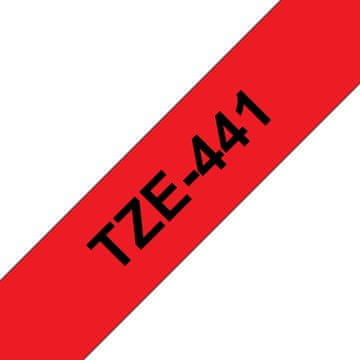 BROTHER TZE-441 trake za označavanje, crne na crvenoj podlozi