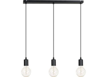 Moderna viseća lampa krom bakar edison 3 x60W