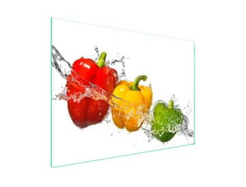 Staklena zaštita za štednjak 70x52 Paprika