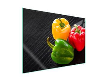 Staklena zaštita za štednjak 70x52 Paprika