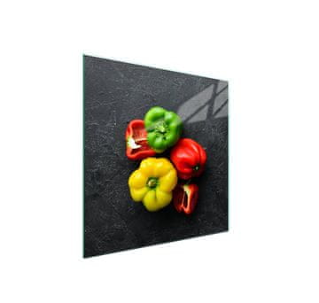 Staklena zaštita za štednjak 50x52 Paprika