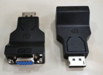 MicroConnect MC-ITH-DP1.2-VGA adapter DP VGA D-Sub crni