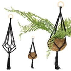 Esschert Design Makram vješalica za biljke h58 cm