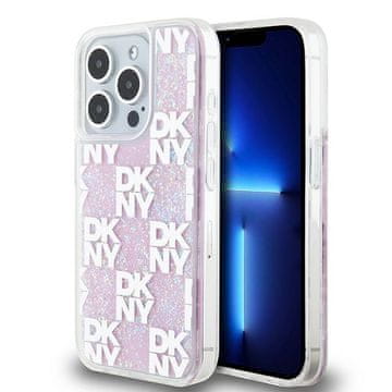 DKNY Futrola s tekućim šljokicama i ružičastim efektom za iPhone 15 Pro
