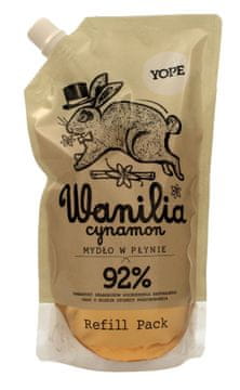 Yope tekući sapun s mirisom vanilije i cimeta, doy-pack 500 ml