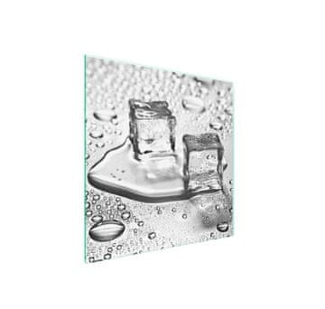 Staklena zaštitna ploča za štednjak 50x52 Ice