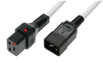 MicroConnect MC-C19C20LOCK-2M-W C19/C20 Kabel za napajanje 2 m Bijeli