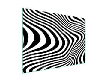 Staklena zaštita za kuhanje 70x52 Zebra
