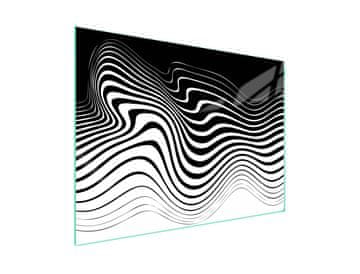 Staklena zaštita za kuhanje 70x52 Zebra