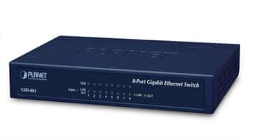 Planet 8-P 10/100/1000 Mbps Gigabit, GSD-803