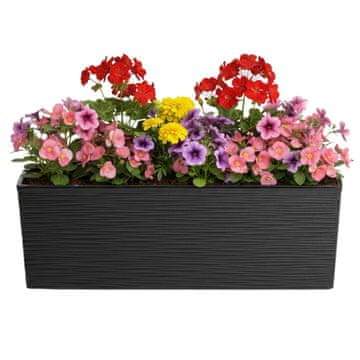 Saksija Bouquet Riflo crna 56xh19 cm