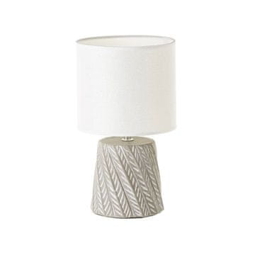 Home Siva podna lampa s lanenim sjenilom, 30 cm