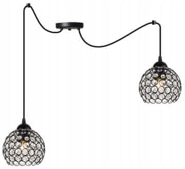 Viseća stropna lampa pauk s kristalima