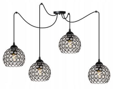 Viseća stropna lampa pauk s kristalima