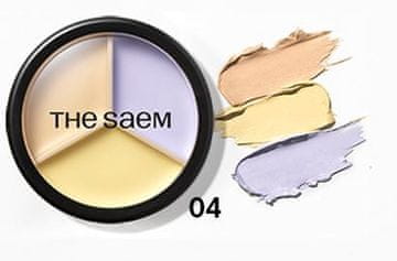 SAEM Cover Perfection Triple Pot korektor 04 Tone Up Beige