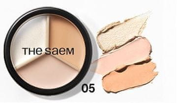 SAEM Cover Perfection Triple Pot korektor, nijansa 05 Dark Up Beige