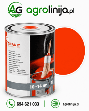 Granit Nopolux lak Manitou crvena visokosjajna boja 1l