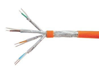 Equip 187321 Narančasti mrežni kabel Cat7 S/FTP (S-STP) duljine 100 m