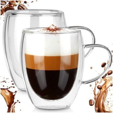 Artemis 2x Dvoslojna termo čaša za kavu, čaj i pića 320 ml