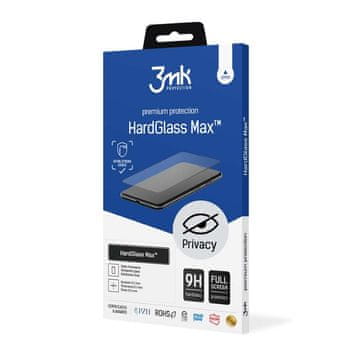 Apple iPhone 12 Pro Max - 3mk HardGlass Max Privacy, crna