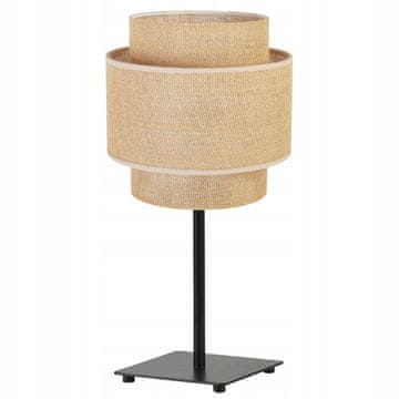Stolna noćna lampa boho od jute, 20 cm