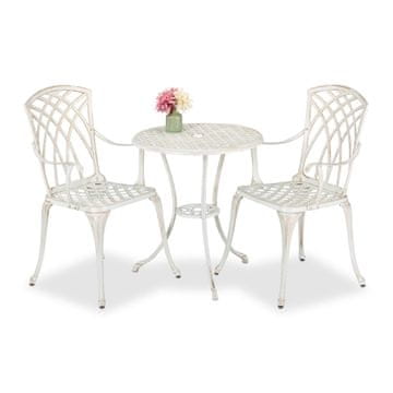 Northix Vanjski bistro set, vintage dizajn, 3 dijela