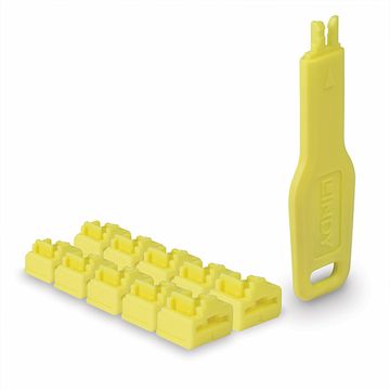 Lindy 47900 RJ-45 brava za port žuta (10 kom)