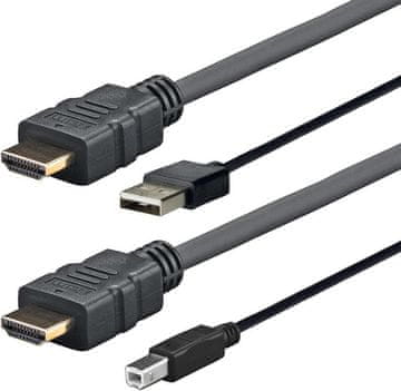 Vivolink PROHDMIUSBAB5AMP HDMI+USB adapter 5m crne boje