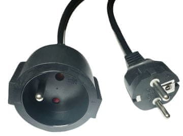 MicroConnect MC-PE0500FRB EU produžni kabel 5 m crne boje