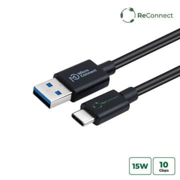 MicroConnect ECO-USB3.2CA0.25 USB AC kabel 0.25 m crne boje