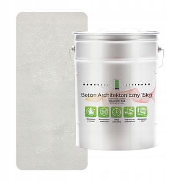 EE Unutarnji arhitektonski beton 15 kg Bijeli F101 | Efekt potkrovlja