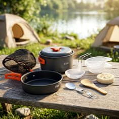 Artemis 10x Turistički pribor za piknik, lonac, tava, lonci
