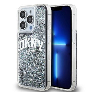 DKNY Futrola za iPhone 15 Pro Liquid Glitter Big Logo crna