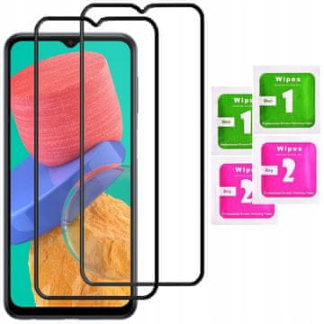 2x Kaljeno staklo za cijeli ekran za Samsung M33 5G 5D