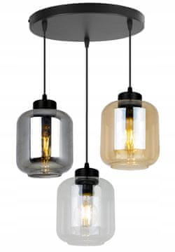 Moderna elegantna viseća lampa sa staklenim abažurom