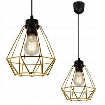GH MODERNA ELEGANTNA VISEĆA LAMPA S METALNIM ABAŽUROM