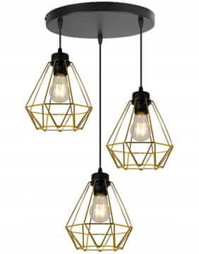 Moderna elegantna viseća lampa s metalnim sjenilom