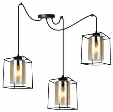 Moderna elegantna viseća lampa sa staklenim abažurom