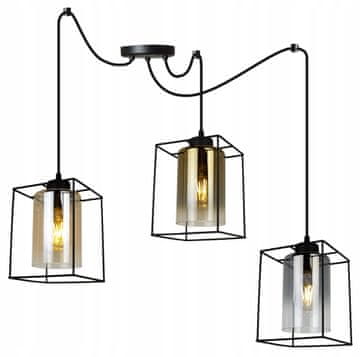 Moderna elegantna viseća lampa sa staklenim sjenilom