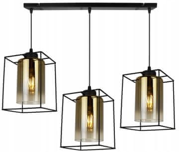 Moderna elegantna viseća lampa sa staklenim sjenilom