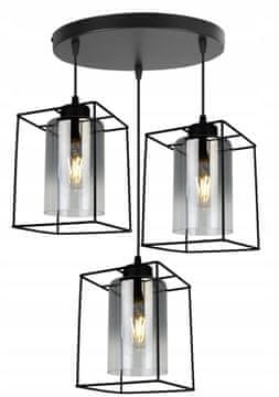 Moderna elegantna viseća lampa sa staklenim abažurom