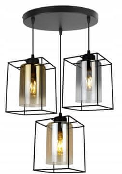 Moderna elegantna viseća lampa sa staklenim sjenilom