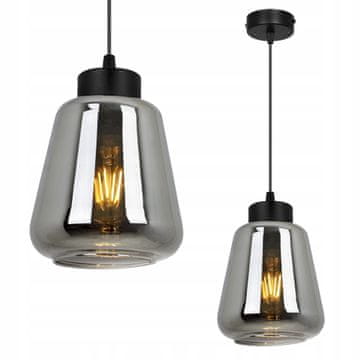 Moderna elegantna viseća lampa sa staklenim sjenilom