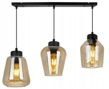 Moderna elegantna viseća lampa sa staklenim sjenilom