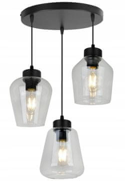 Moderna elegantna viseća lampa sa staklenim abažurom
