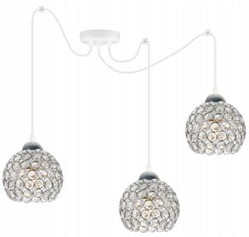 GH KROMIRANA VISEĆA LAMPA S PAUKOM, KRISTALNI STROP