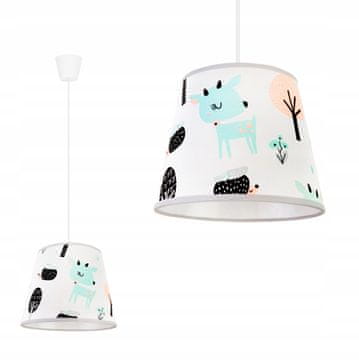Viseća stropna lampa loft za djecu, abažur bambi