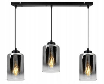 Viseća lampa moderna elegantna, stakleni klobuk