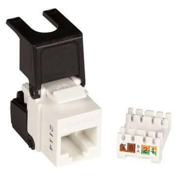 Prespojni kabel LVN128143, ravni RJ45, crno/bijeli, 1 kom